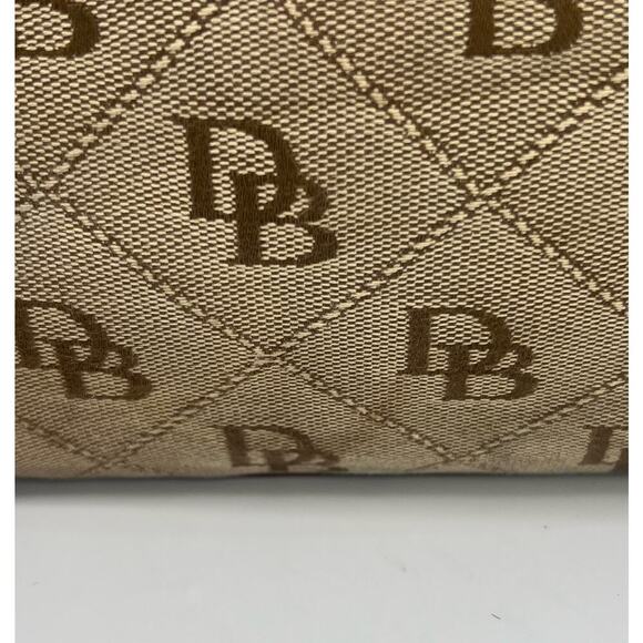 FINAL CLEARANCE! Dooney & Bourke AUTHENTIC VINTAGE Tan & Brown Handbag Purse - Picture 9 of 14